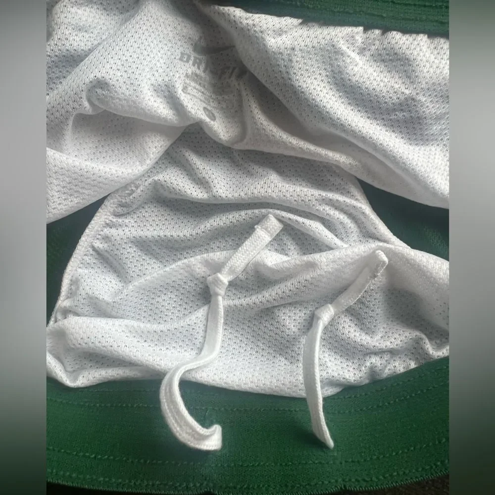Nike Dri-Fit Womens Basketball Shorts Size XL Green White Athletic Running
